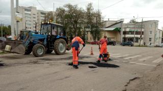 В Гусь-Хрустальном начаты работы по ямочному ремонту автодорог