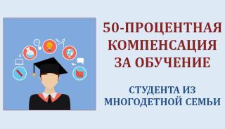 Многодетные семьи Владимирской области получают 50-процентную компенсацию за платное обучение одного из детей в вузе или колледже Многодетные семьи Владимирской области получают 50-процентную компенсацию за платное обучение одного из детей в вузе или колледже