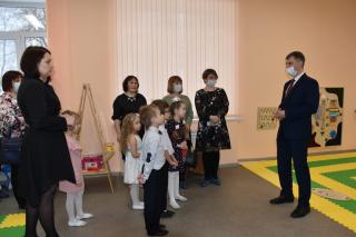 Главе города Алексею Соколову представили доступную образовательную среду в детском саду № 9