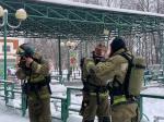 Пожарные Гусь-Хрустального провели пожарно-тактическое занятие в развлекательном центре