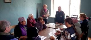 С населением Гусевского говорили о пожарной безопасности С населением Гусевского говорили о пожарной безопасности