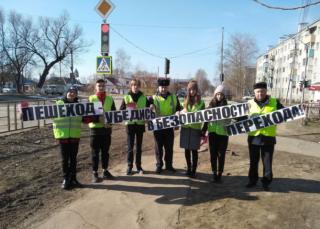 Госавтоинспекторы совместно с общественниками провели акцию «Пешеход - убедись в безопасности перехода!»