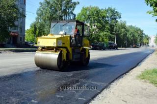 Проводится ремонт участков городских дорог